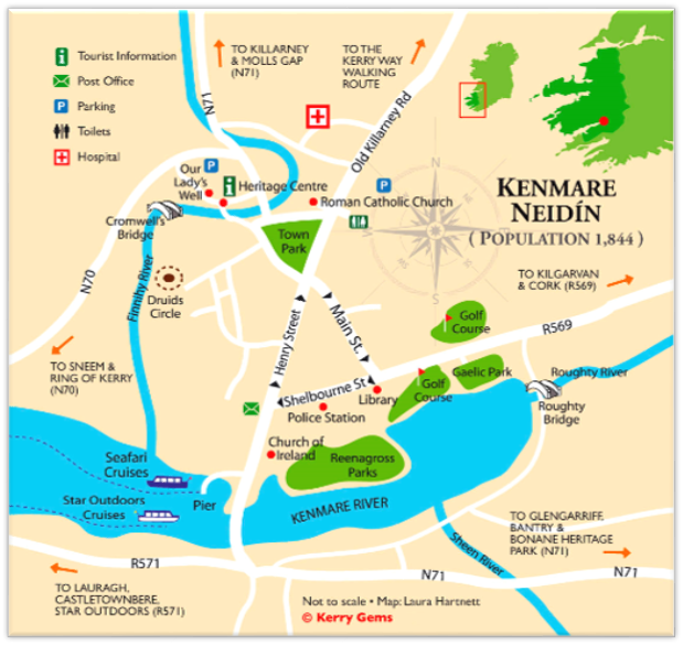 Irish Walks KENMARE UND REGION   Citymap 